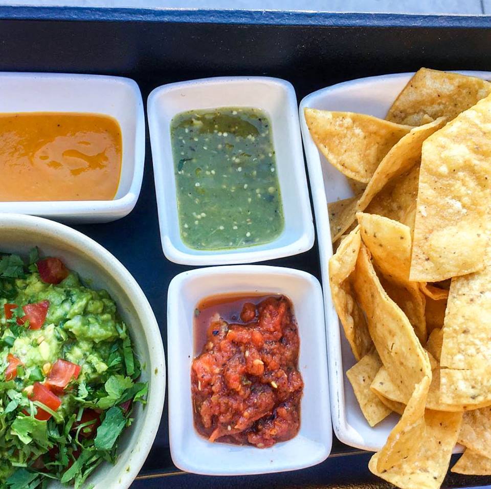 Taco Tuesday chips and salsas