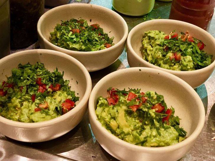 bowls of guacamole